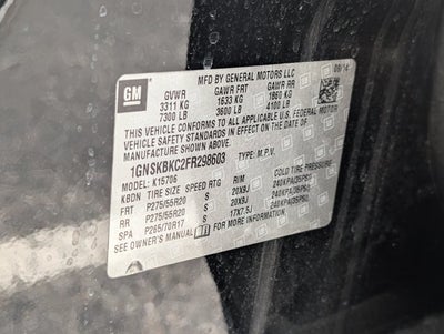 2015 Chevrolet Tahoe LT