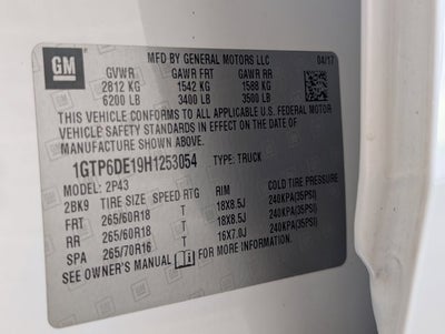 2017 GMC Canyon 4WD SLT
