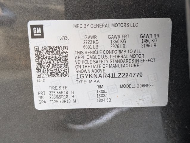 2020 Cadillac XT5 Luxury FWD