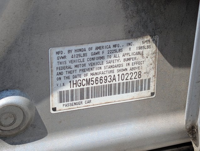2003 Honda Accord Sdn EX