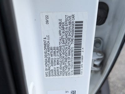 2022 Honda Accord Sedan Sport