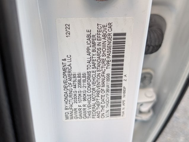 2022 Honda Accord Sedan Sport