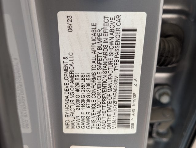 2023 Honda Accord Hybrid Sport-L