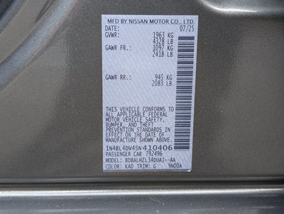 2025 Nissan Altima SV