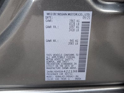 2025 Nissan Altima SV