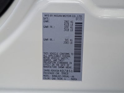 2025 Nissan Altima SV