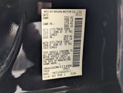 2021 Nissan Titan PRO-4X