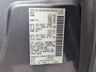 2023 Nissan Frontier SV