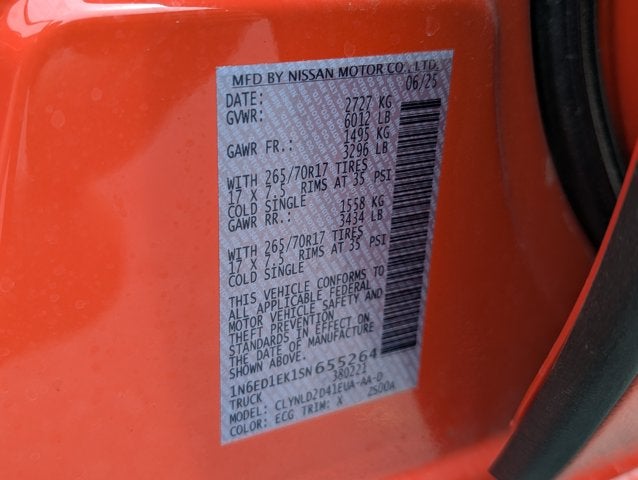 2025 Nissan Frontier PRO-4X