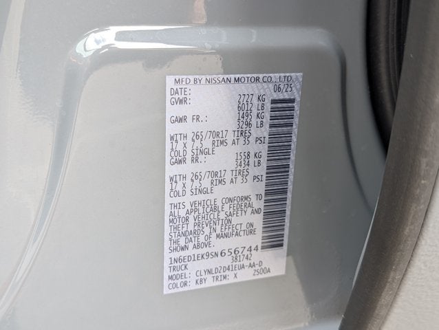2025 Nissan Frontier PRO-4X