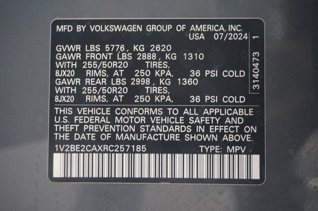 2024 Volkswagen Atlas Cross Sport 2.0T SEL