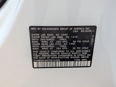 2026 Volkswagen Atlas 2.0T SEL