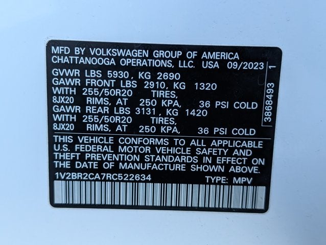 2024 Volkswagen Atlas 2.0T SEL