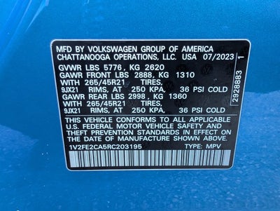 2024 Volkswagen Atlas Cross Sport 2.0T SEL Premium R-Line