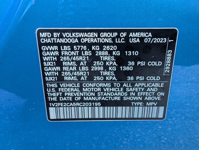 2024 Volkswagen Atlas Cross Sport 2.0T SEL Premium R-Line