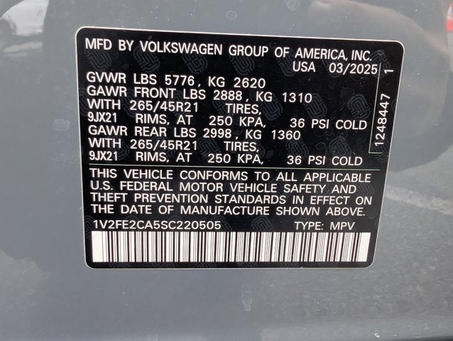 2025 Volkswagen Atlas Cross Sport 2.0T SEL Premium R-Line