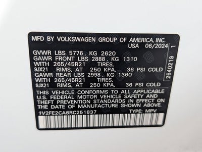 2024 Volkswagen Atlas Cross Sport 2.0T SEL Premium R-Line