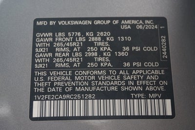 2024 Volkswagen Atlas Cross Sport 2.0T SEL Premium R-Line