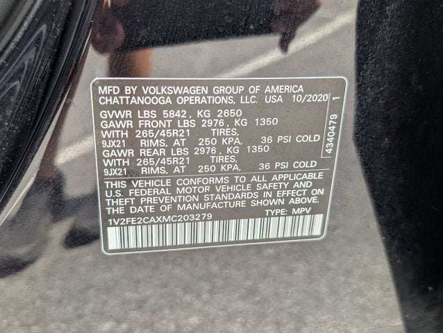 2021 Volkswagen Atlas Cross Sport 3.6L V6 SEL Premium R-Line