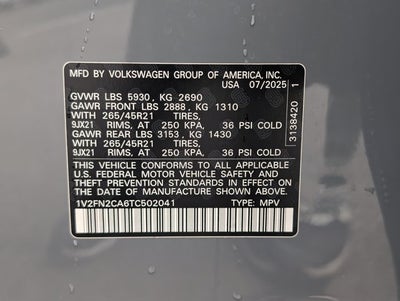 2026 Volkswagen Atlas 2.0T SEL Premium R-Line