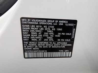 2023 Volkswagen Atlas 3.6L V6 SEL Premium R-Line