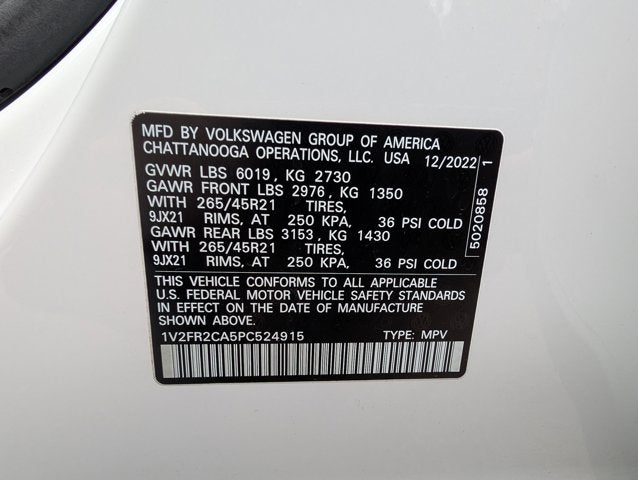 2023 Volkswagen Atlas 3.6L V6 SEL Premium R-Line