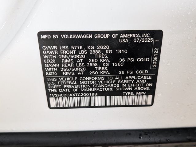 2026 Volkswagen Atlas Cross Sport 2.0T SE w/Technology