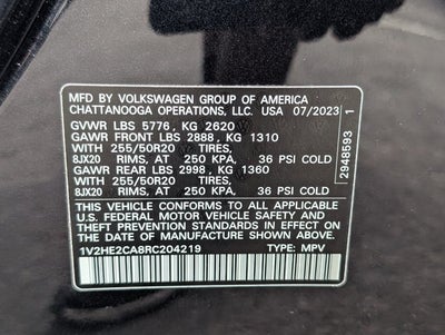 2024 Volkswagen Atlas Cross Sport 2.0T SE w/Technology