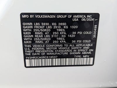 2024 Volkswagen Atlas 2.0T SE w/Technology