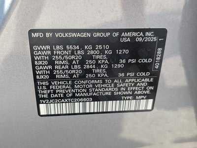 2026 Volkswagen Atlas Cross Sport 2.0T SE w/Technology