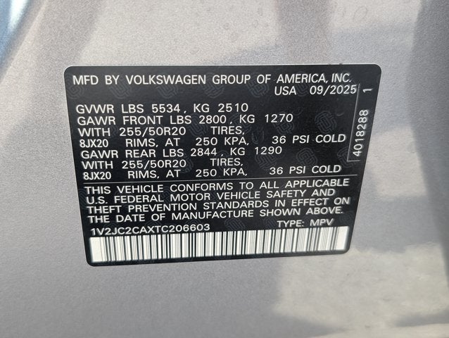 2026 Volkswagen Atlas Cross Sport 2.0T SE w/Technology