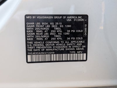 2025 Volkswagen Atlas Cross Sport 2.0T SE w/Technology