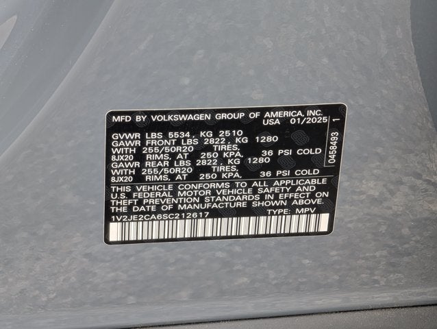 2025 Volkswagen Atlas Cross Sport 2.0T SE w/Technology