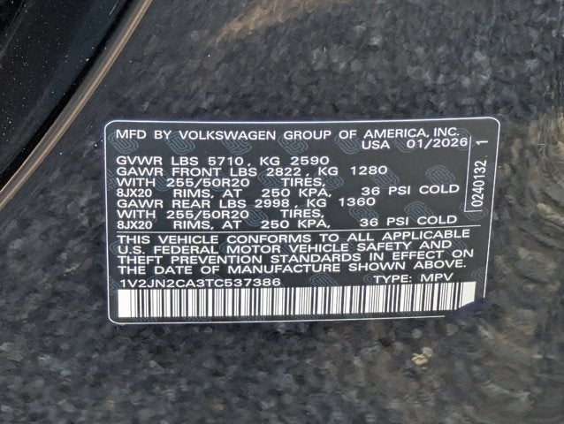 2026 Volkswagen Atlas 2.0T SE w/Technology