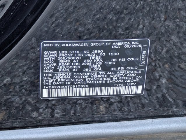 2026 Volkswagen Atlas 2.0T SE w/Technology