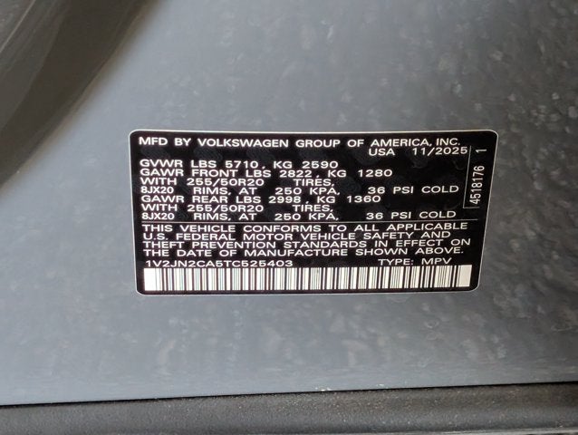 2026 Volkswagen Atlas 2.0T SE w/Technology