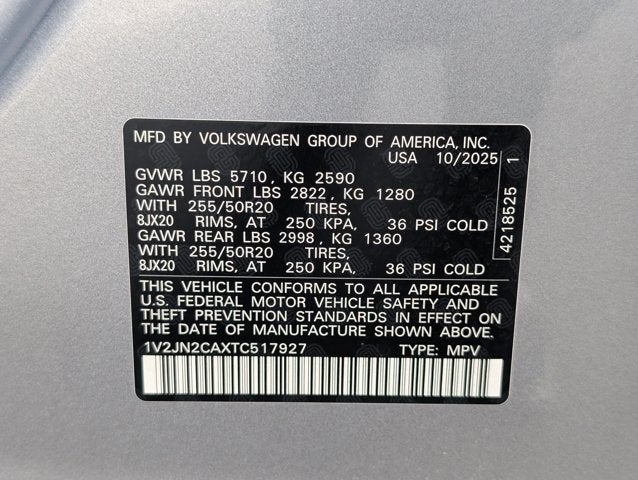 2026 Volkswagen Atlas 2.0T SE w/Technology