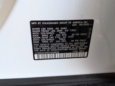 2026 Volkswagen Atlas 2.0T SE w/Technology