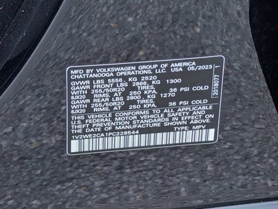2023 Volkswagen Atlas Cross Sport 3.6L V6 SE w/Technology