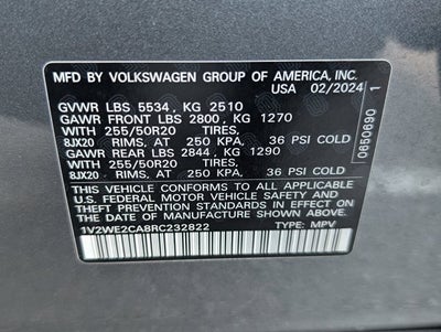 2024 Volkswagen Atlas Cross Sport 2.0T SE w/Technology