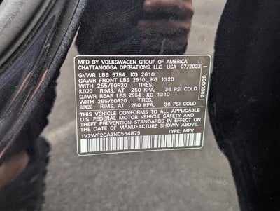 2022 Volkswagen Atlas 3.6L V6 SE w/Technology