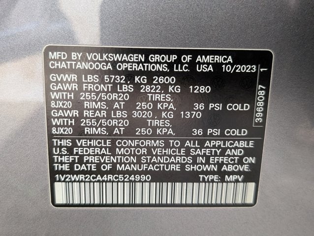 2024 Volkswagen Atlas 2.0T SE w/Technology