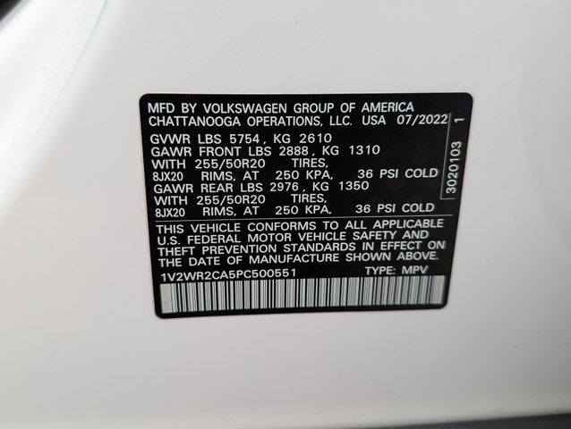 2023 Volkswagen Atlas 3.6L V6 SE w/Technology