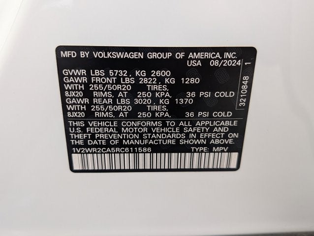 2024 Volkswagen Atlas 2.0T SE w/Technology