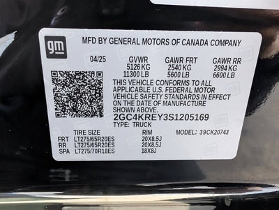 2025 Chevrolet Silverado 2500HD High Country