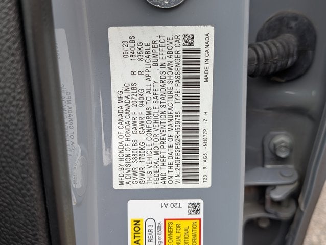 2024 Honda Civic Sedan Sport