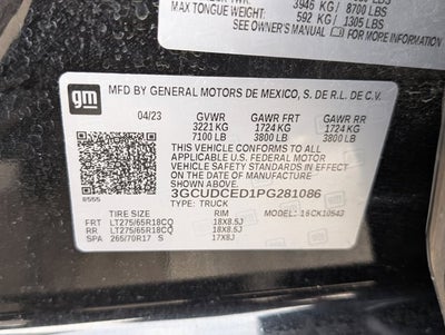 2023 Chevrolet Silverado 1500 Custom Trail Boss