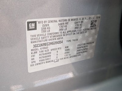 2017 Chevrolet Silverado 1500 LT