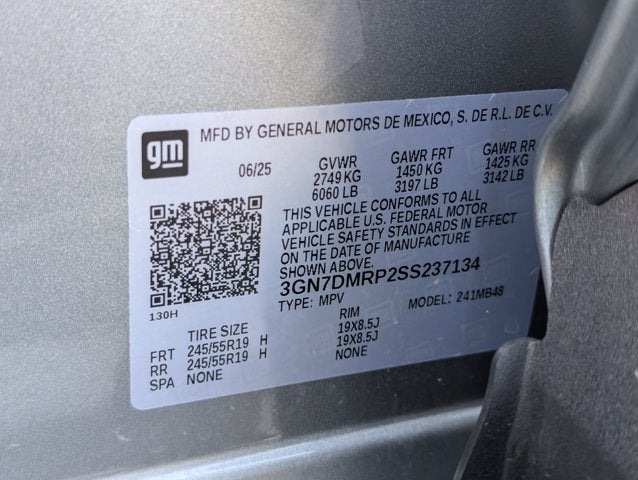 2025 Chevrolet Equinox EV LT1 w/PCY
