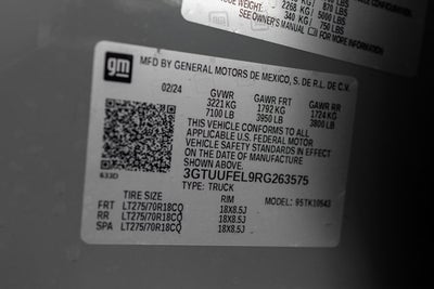 2024 GMC Sierra 1500 AT4X